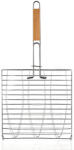 Happy Green Prăjitor pentru 3 pești 58x25x7cm BBQ, mâner din lemn