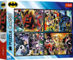 Trefl Puzzle 4 x 250 piese Batman Puzzle