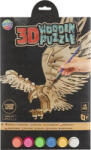 Moxy Puzzle 3D din lemn de colorat Vultur