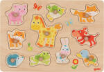 Goki Puzzle din lemn cu pui