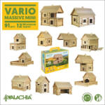 Walachia Set de construcție din lemn Walachia VARIO MASSIVE mini 91 piese