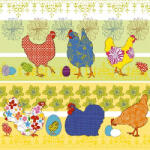 Ambiente Modern Chickens Yellow Papírszalvéta 33X33cm, 20db-os - fizz