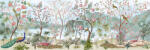 Interdruk Puzzle panoramic INTERDRUK: Secret Garden: Lumea păsărilor 1000 piese Puzzle