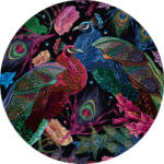 Interdruk Puzzle rotund INTERDRUK Secret Garden: Un cuplu de păuni, 500 de piese Puzzle