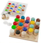 ULANIK Set educațional Ulanik Montessori jucărie din lemn "Mushroom meadow 25