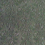 Ambiente Elegance Dark green Dombornyomott Papírszalvéta 25X25cm, 15db-os