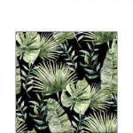 Ambiente Jungle Leaves Black Papírszalvéta 25X25cm, 20db-os