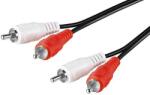 Goobay 50030 2x RCA M - 2x RCA M Audiokábel 5m Fekete (50030) (50030)