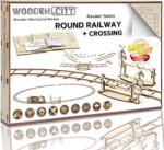 Wooden City Puzzle 3D Circuit Circular cu Trecere la Nivel 159 Piese