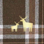 PPD Check Brown And Deer Papírszalvéta 33X33cm, 20db-os - fizz