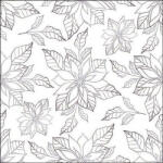 Ambiente Poinsettia Outline Silver Papírszalvéta 33X33cm, 20db-os - fizz