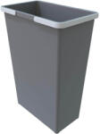 Elletipi Coș de gunoi Elletipi Coș din plastic cu mânere BIG XL, 35 L, gri, 53 x 22, 5 x 37 cm Cos de gunoi