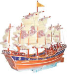 Wooden Toy / Wck WOODEN TOY, WCK 3D puzzle Navă cu pânze Dinastia Ming colorată