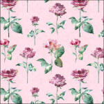 Ambiente Julia Pink Papírszalvéta 33X33cm, 20db-os - fizz