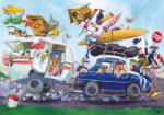 Heye Puzzle Cartoon Classics: Plecare în vacanță! 500 piese Puzzle