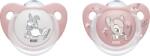 Nuk Силиконови залъгалки NUK - Bambi, 0-6 m, с кутийка за съхранение и стерилизация, 2 броя (10175003)