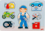 Goki Puzzle din lemn Mecanic auto
