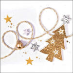 Ambiente Sparkling Christmas Tree Papírszalvéta 33X33cm, 20db-os - fizz