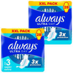 Always Ultra Super Extra egészségügyi szárnyas betét, 3-as méret (56 db)