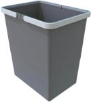 Elletipi Coș de gunoi Elletipi Coș de plastic cu mânere BIG, 18 L, gri, 34 x 22, 5 x 30 cm Cos de gunoi