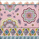 Ambiente Boho Rose Papírszalvéta 33X33cm, 20db-os - fizz