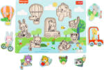 Trefl Puzzle din lemn Fisher Price Animale