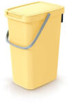 Prosperplast Coș de gunoi SYSTEMA Q COLLECT - volum: 12 l, culoare: galben deschis Cos de gunoi