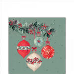 Ambiente Berry Baubles green Papírszalvéta 25X25cm, 20db-os - fizz