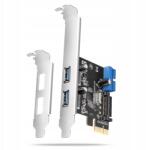 AXAGON PCEU-232RS PCIe kontroller 2+2x Usb 3.2 port Gen 1, Uasp, Sp & Lp 15-pin (PCEU-232RS)