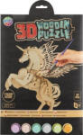 Moxy Puzzle 3D din lemn de colorat, Unicorn