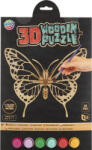 Moxy Puzzle 3D din lemn de colorat Fluture