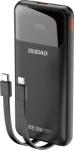 Dudao K15Pro Powerbank 20000 mAh 22.5W PD USB-C És USB-A Porttal, Beépített Lightning És USB-C Kábelekkel-Fekete ( )