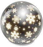 EMOS Világító karácsonyi üveggömb, elemről működő, időzítővel, meleg fehér (DCLW28)