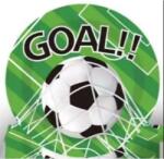 QX Farfurii din hârtie cu model de minge de fotbal - set de 10 bucăți (364367)