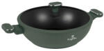 Berlinger Haus Wok cu capac și înveliș de titan 30 cm Matte Green Collection BH-8160