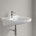 Villeroy & Boch ViCare kerámia mosdó 56x55 cm csaplyukkal és túlfolyóval, AntiBac CeramicPlus, alpin fehér 411955T2 (411955T2)