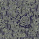 PPD Lace Embossed Purple Dombornyomott Papírszalvéta 25X25cm, 15db-os