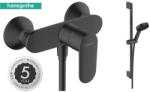 Hansgrohe Vernis Blend egykaros zuhanycsaptelep + Pulsify Select S zuhanyszett, matt fekete (SET-HG-202510070730)