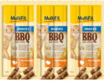 MultiFit BBQ Meat Sticks macska jutalomfalat pulyka 7x8x5g