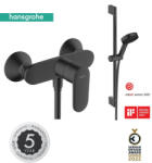 Hansgrohe Vernis Blend egykaros zuhanycsaptelep + Pulsify Select S 3 jet zuhanyszett, matt fekete (SET-HG-202510080700)