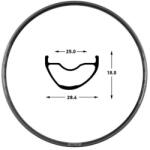 Stan's NoTubes ZTR Crest MK4 29 colos (622 x 28, 4/25 mm) felni, tárcsafékes, 32H, 399g, fekete