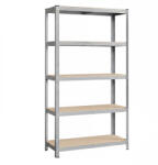 Intenso fém polc- 200 x 120 x 50 cm (5 polc)