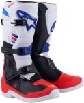 Alpinestars TECH 3 motokrossz csizma fehér-fekete-kék-piros