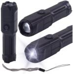Lean LED Zseblámpa, Állítható Zoom, 3 Világítási Mód, USB Töltés, Fekete - 24880 (24880) (24880)