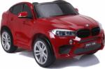 LEAN Toys Bmw X6 M, 2 Személyes 12V Elektromos Kisautó 2Db (120W) Motorral 2.4Ghz Szülői Távirányítóval, Nyitható Ajtóval, Eva Kerekekkel Lakkozott Bordó 2844 (2844-uniw) (2844-uniw)