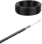 Cabletech KAB0023A-M Koax kábel H155, fekete, 50Ohm 2, 4GHz, /méter (KAB0023A)