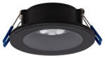 UltraLux PROOF kör alakú fürdőszobai spot lámpatest, fix - fekete (34665)