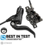 MAGURA MT5 hidr. , frână cu 4 pistoane, față/spate, manetă 2 degete, Post Mount, 2200 mm + plăcuțe 9. P