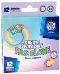 Astra Zsírkréta ASTRA kerek hegyezett pasztell 12 színű (311022001) - mystock