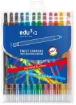 edu3 Zsírkréta EDU3 Twix csavaros 12 színű (3146012) - mystock